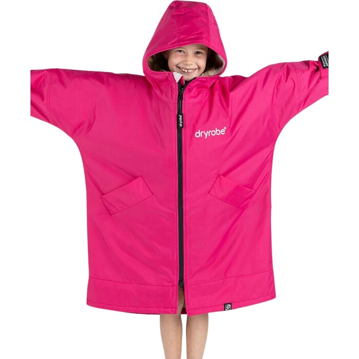 2024 Dryrobe Advance Junior Langrmelig Zum Wechseln Robe V3KSLSDA - Pink / Hellgrau